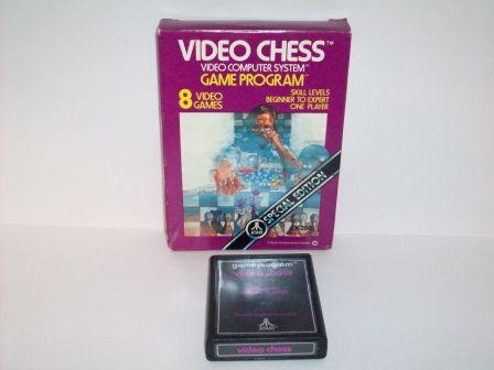 Video Chess (text label) (Boxed - no manual) - Atari 2600 Game